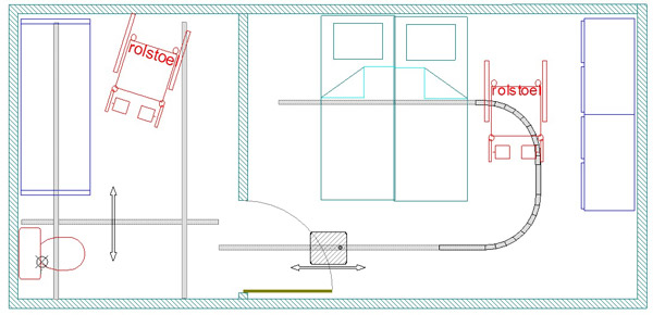 Plafondrails Met Connector