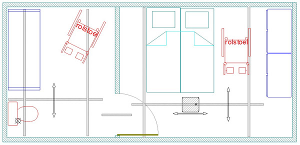 Plafondrails Met 2 Gates